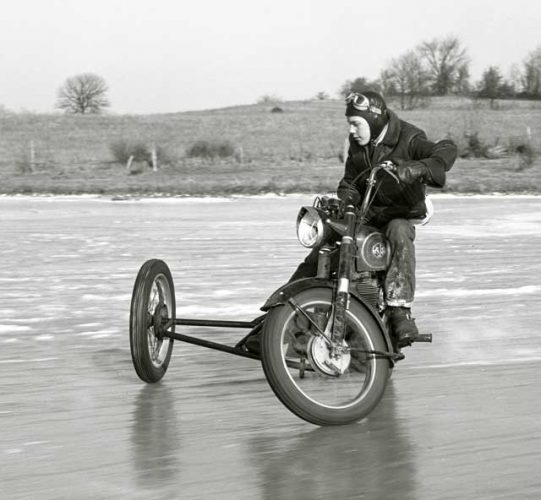 AJS Motorcycle Ice Racing